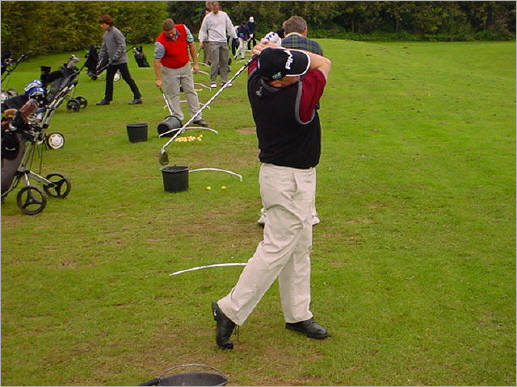 Aufwärmphase / Warmup @ the driving range